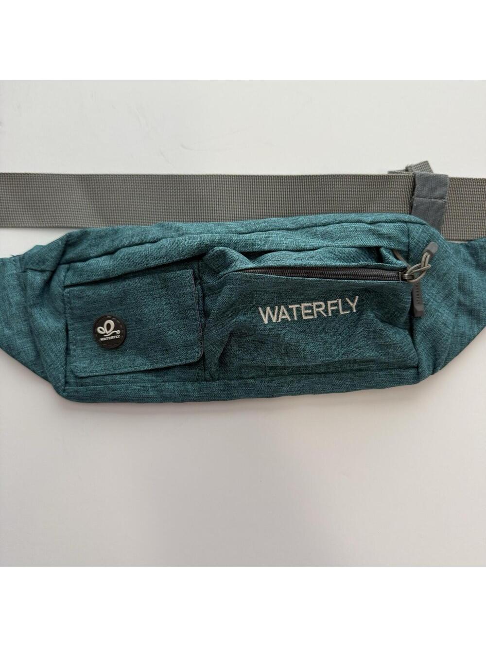 Waterfly Teal Waist Pack Fanny Pack Travel Hiking Belt Bag Adjustable